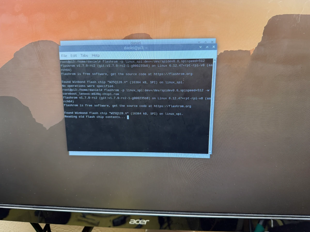 Flashing Coreboot